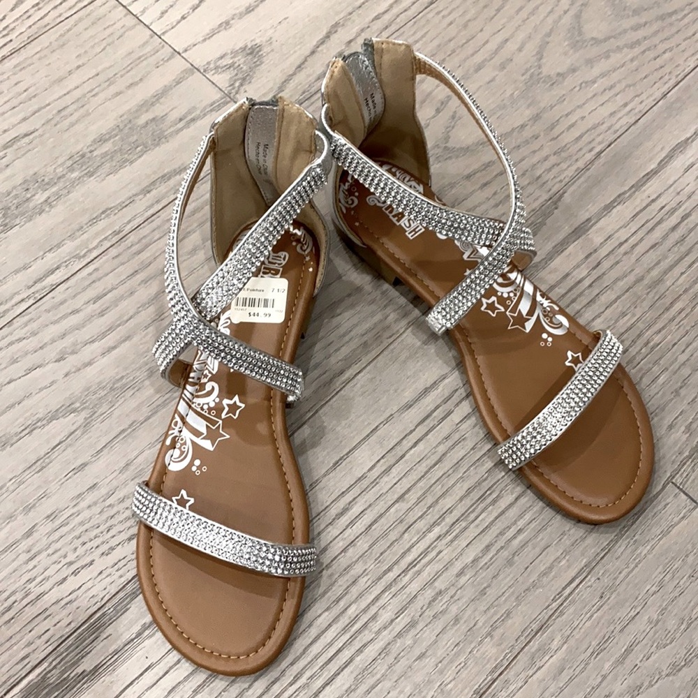 Brash rhinestone sandals